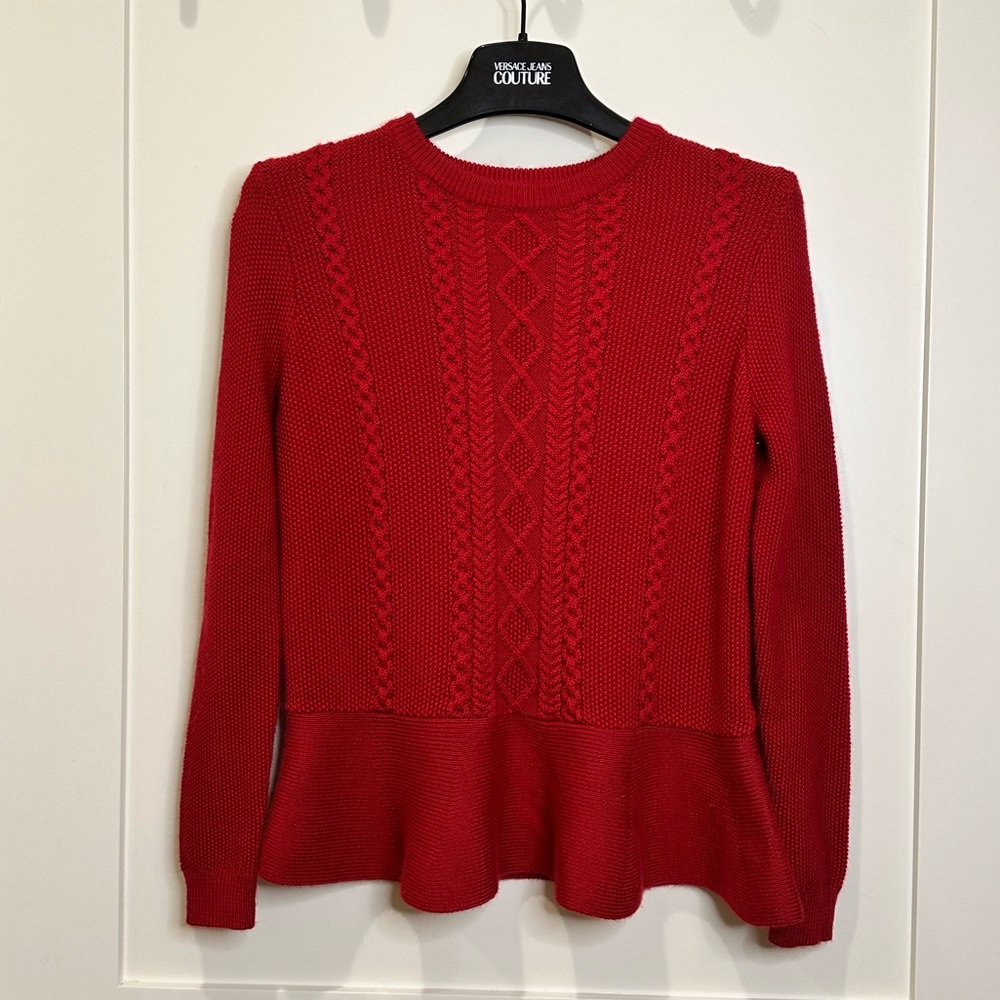 Brooks Brothers Fleece - Girls Kids Red Wool Sweater - XL - Preppy Classic